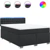 vidaXL Sommier à lattes de lit avec matelas Noir 160x200 cm
