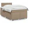 vidaXL Sommier à lattes de lit avec matelas Cappuccino 120x200 cm