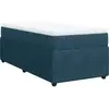 vidaXL Sommier à lattes de lit avec matelas Bleu foncé 100x200 cm