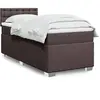 vidaXL Sommier à lattes de lit avec matelas Marron foncé 90x200 cm