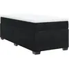 vidaXL Sommier à lattes de lit avec matelas Noir 90x200 cm Velours