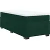 vidaXL Sommier à lattes de lit avec matelas Vert foncé 100x200 cm