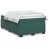 vidaXL Sommier à lattes de lit avec matelas vert foncé 120x190 cm