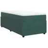 vidaXL Sommier à lattes de lit avec matelas Vert foncé 90x190 cm