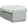 vidaXL Sommier à lattes de lit et matelas Gris clair 90x190 cm Velours