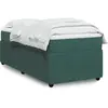 vidaXL Sommier à lattes de lit avec matelas Vert foncé 90x200 cm