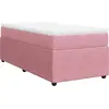 vidaXL Sommier à lattes de lit et matelas Rose 80x200 cm Velours