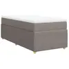 vidaXL Vidaxl Sommier À Lattes De Lit Avec Matelas Taupe 90x190 Cm Tissu