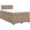 vidaXL Sommier à lattes de lit avec matelas Cappuccino 160x200 cm