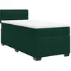 Vidaxl sommier à lattes de lit et matelas vert foncé 80x200 cm velours