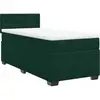 vidaXL Sommier à lattes de lit avec matelas Vert foncé 100x200 cm