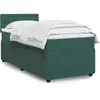 vidaXL Sommier à lattes de lit avec matelas Vert foncé 90x190 cm