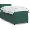 vidaXL Sommier à lattes de lit et matelas Vert foncé 80x200 cm Velours