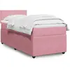 vidaXL Sommier à lattes de lit et matelas Rose 80x200 cm Velours
