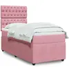 vidaXL Sommier à lattes de lit et matelas Rose 80x200 cm Velours