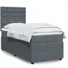 vidaXL Sommier à lattes de lit et matelas Gris foncé 80x200 cm Velours