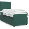 vidaXL Sommier à lattes de lit et matelas Vert foncé 80x200 cm Velours