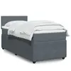 vidaXL Sommier à lattes de lit avec matelas Gris foncé 100x200 cm