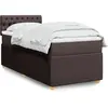 VidaXL Sommier à lattes de lit avec matelas Marron foncé 80x200 cm 3289593