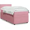vidaXL Sommier à lattes de lit et matelas Rose 80x200 cm Velours