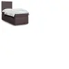 vidaXL Sommier à lattes de lit avec matelas Marron foncé 80x200 cm