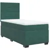 vidaXL Sommier à lattes de lit avec matelas Vert foncé 90x200 cm