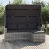 vidaXL Sommier à lattes de lit avec matelas Taupe 180x200 cm Tissu