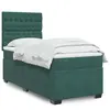 vidaXL Vidaxl Sommier À Lattes De Lit Avec Matelas Vert Foncé 100x200 Cm