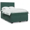 vidaXL Sommier à lattes de lit et matelas Vert foncé 140x200cm Velours