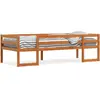 vidaXL Cadre de lit d'enfants marron cire 90x190 cm bois de pin massif