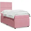 vidaXL Sommier à lattes de lit et matelas Rose 80x200 cm Velours