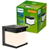 Applique solaire à LED Philips Diara, noire, avec capteur, IP44