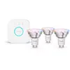 Kit de 3 ampoules connectées Philips Hue E WCA 806 A60 E27 EU Gris