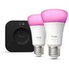 Philips Hue Pro White and Color Ambiance Kit de démarrage E27 A60 11 W...