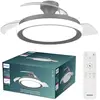 Ventilateur de plafond Philips Bliss 106 cm LED 4500 lm noir télécomma...