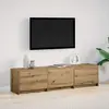 vidaXL Armoire TV avec LED Artisanat d'art chêne 162 x 34 x 40 cm