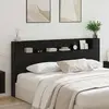 vidaXL Cabinet de Tête de Lit Chêne noir 120 x 15 x 103.5 cm