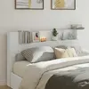 vidaXL Tête de lit blanc 180 x 16,5 x 103,5 cm Bois composite