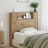 vidaXL Cabinet de Tête de Lit Chêne artisanal 120 x 15 x 103.5 cm