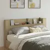 vidaXL Tête de lit chêne Sonoma 200 x 16,5 x 103,5 cm Bois composite
