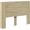 vidaXL Tête de lit chêne Sonoma 140 x 16,5 x 103,5 cm Bois composite