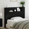 vidaXL Cabinet de Tête de Lit Chêne noir 120 x 15 x 103.5 cm