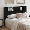 vidaXL Tête de lit Chêne noir 140 x 17 x 104,5 cm Bois d'ingénierie