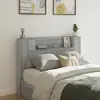 vidaXL Tête de lit gris Sonoma 140 x 16,5 x 103,5 cm Bois composite