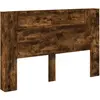 vidaXL Tête de lit chêne fumé 160 x 16,5 x 103,5 cm Bois composite