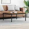 vidaXL Table basse en vieux bois 100 x 100 x 45 cm Bois composite