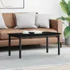 vidaXL Table basse Chêne noir 100 x 50 x 45 cm Bois d'ingénierie