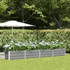 vidaXL Jardinière Gris clair 480 x 50 x 45 cm Acier galvanisé
