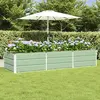 vidaXL Jardinière Vert 240 x 80 x 45 cm Acier