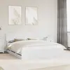 vidaXL Cadre de lit avec tiroir Blanc 200 x 200 cm Bois Ingénierie